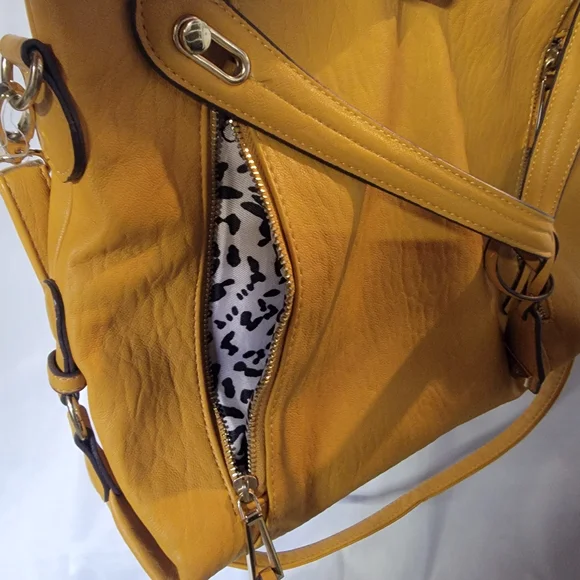 Jessica Simpson Mustard Shoulder Bag - Picture 7 of 8